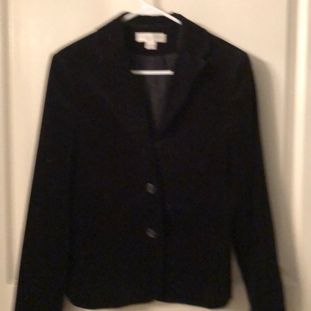 Black velvet cropped blazer